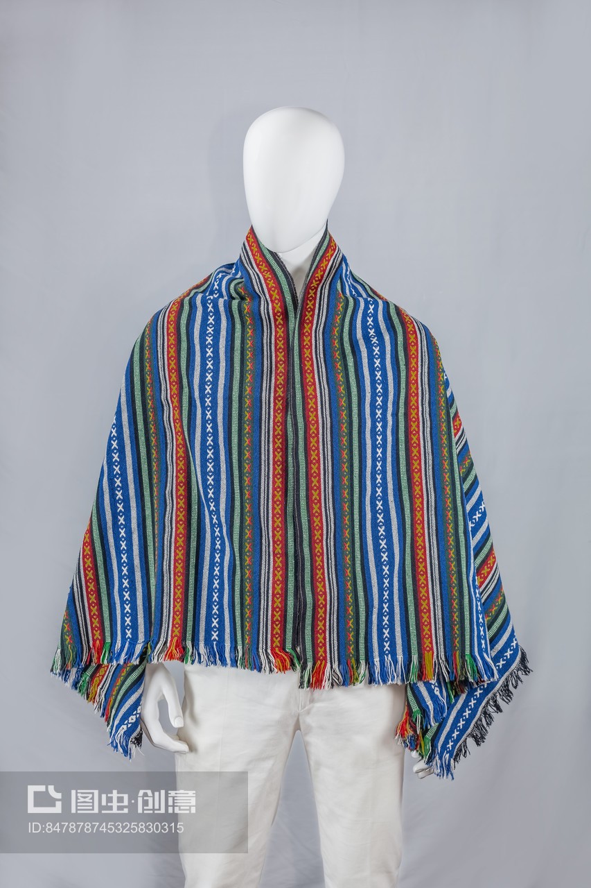 地方民族绣花编织物披肩装饰品